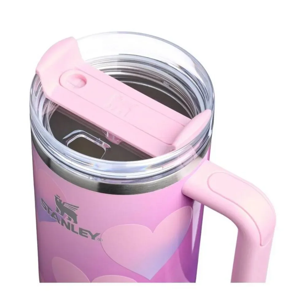 Stanley Valentine's Day 40 oz Stainless Steel H2.0 Powder Pink Heart Gradient - Picture 3 of 3